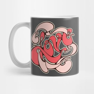 Red love banner Mug